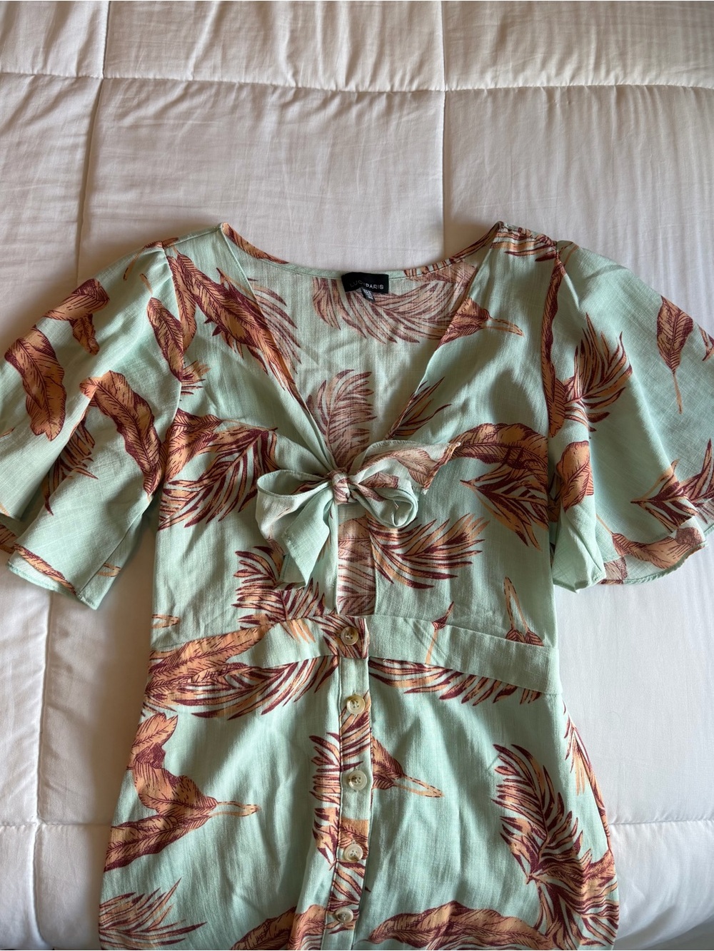 Lucy Paris Tie-Front Dress